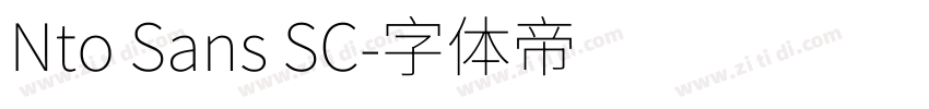 Nto Sans SC字体转换
